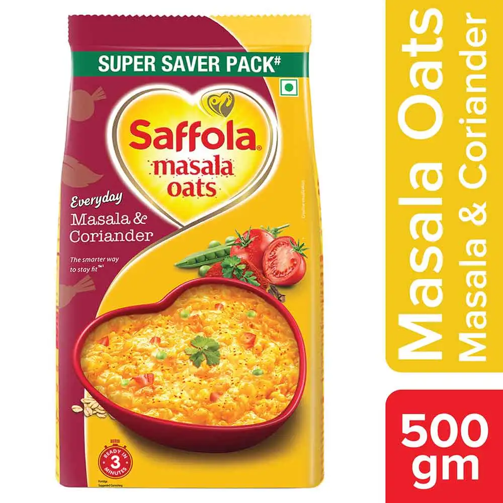 Saffola Masala Oats,  500 g  Masala & Coriander