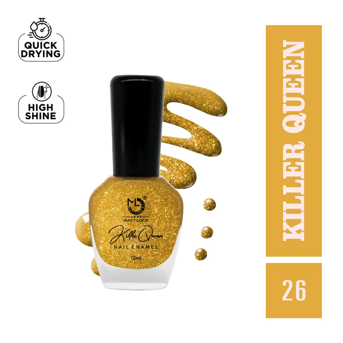 Matt look Killer Queen Nail Enamel - Shade-26