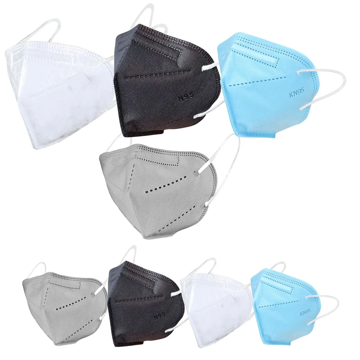 Fabula Pack of 96 Kn95/N95 Anti-Pollution Reusable 5-Layer Mask