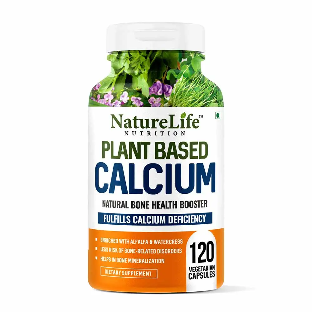 NatureLife Nutrition Plant Based Calcium,  120 capsules  Unflavoured