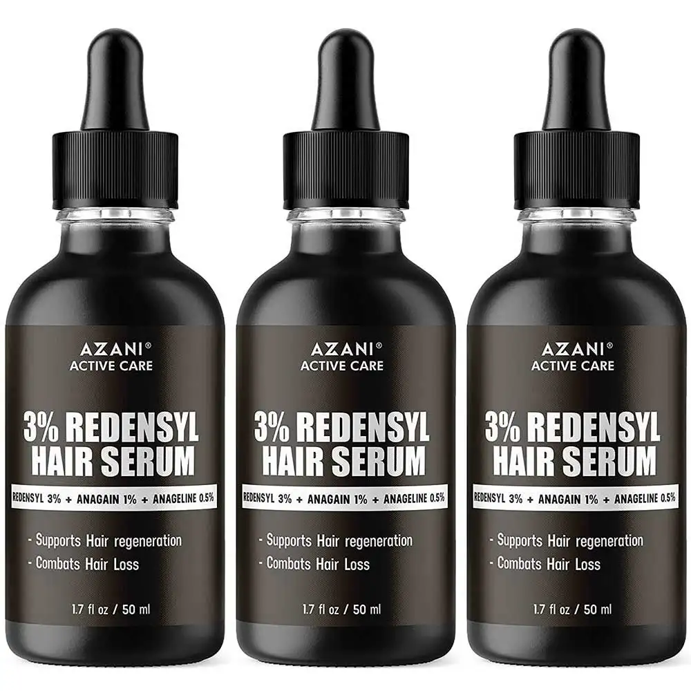 Azani Active Care 3% Redensyl Hair Serum,  50 ml  for All Hair Types (Pack of 3)