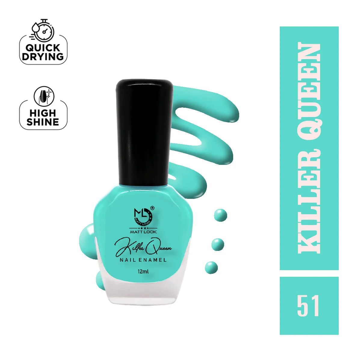 Matt look Killer Queen Nail Enamel - Shade-51