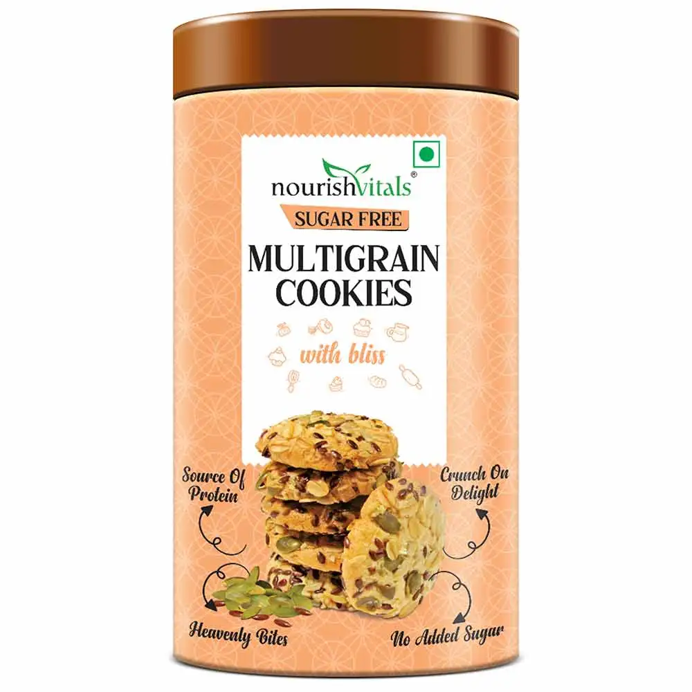 NourishVitals Cookies,  0.120 kg  Multigrain (Sugar Free)