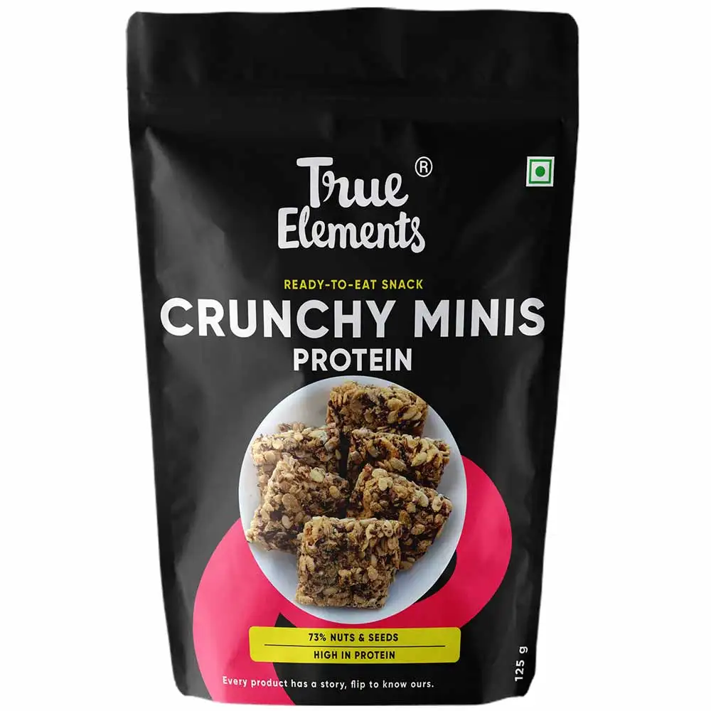 True Elements Protein Crunchy Minis,  Natural  0.125 kg