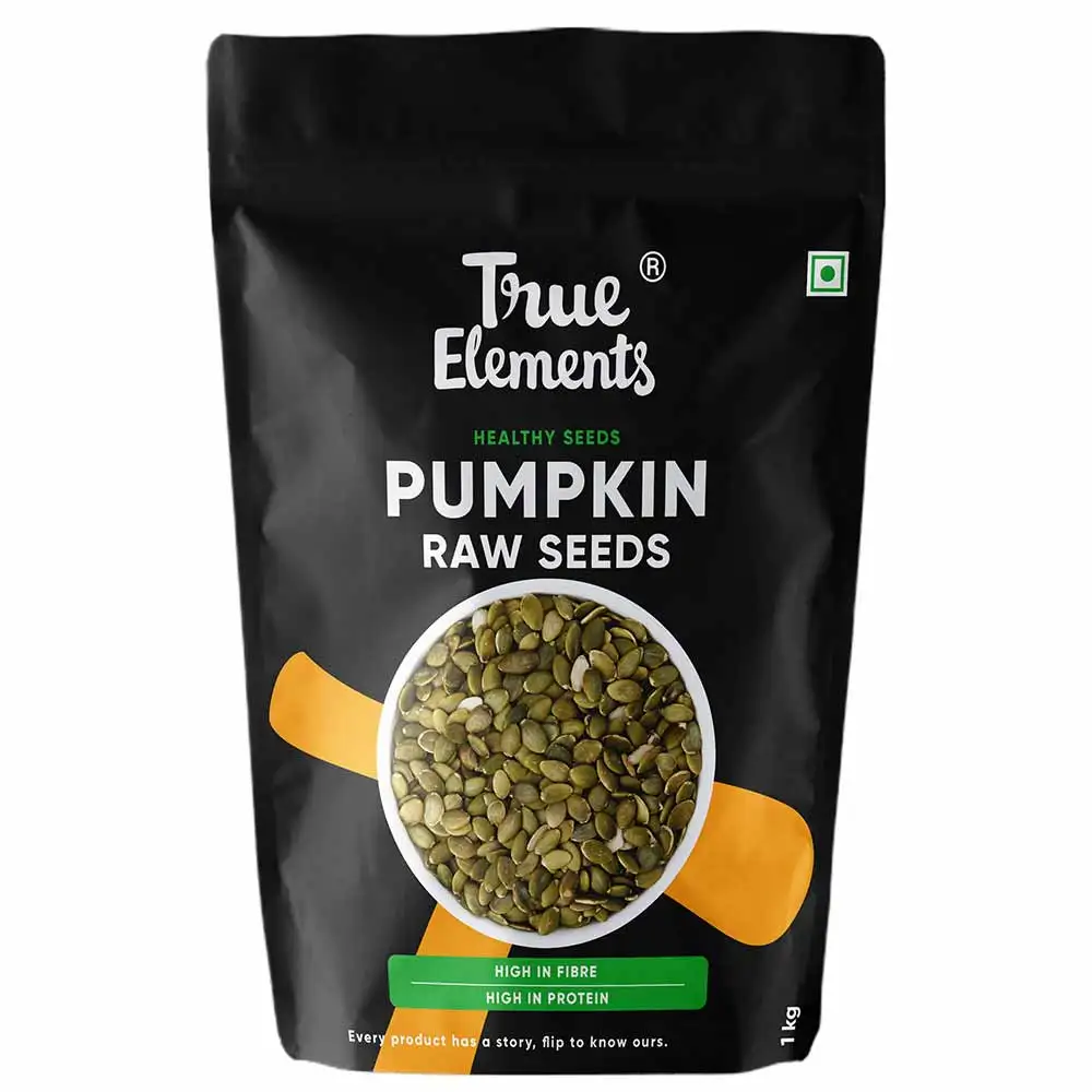 True Elements Pumpkin Raw Seeds,  Unflavoured  1 kg