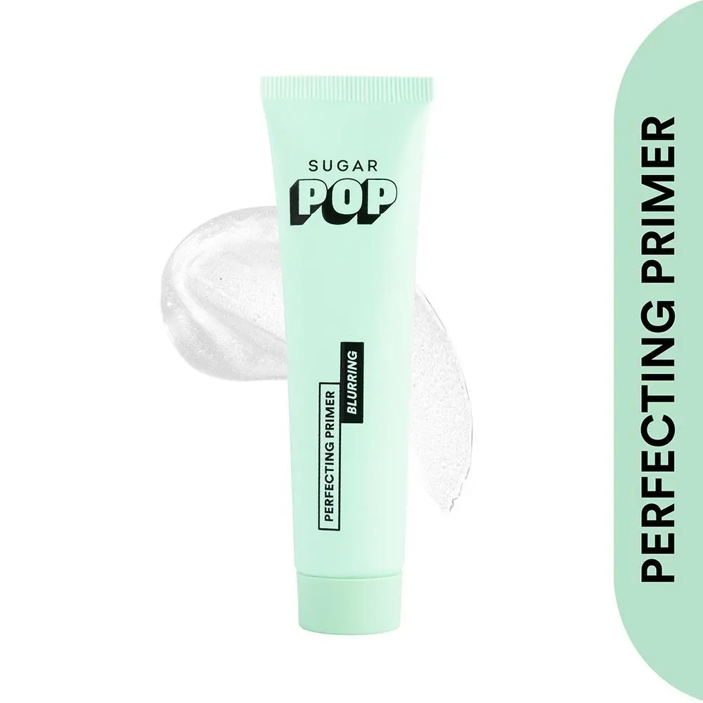 SUGAR POP Perfecting Primer - Infused with Vitamin E l Blurs Pores, Wrinkles and Fine Lines, Hydrating, Lightweight, Gel-Based Matte Finish Formula to keep Makeup Intact l All Day Stay l Face Primer for Women l 25 gm