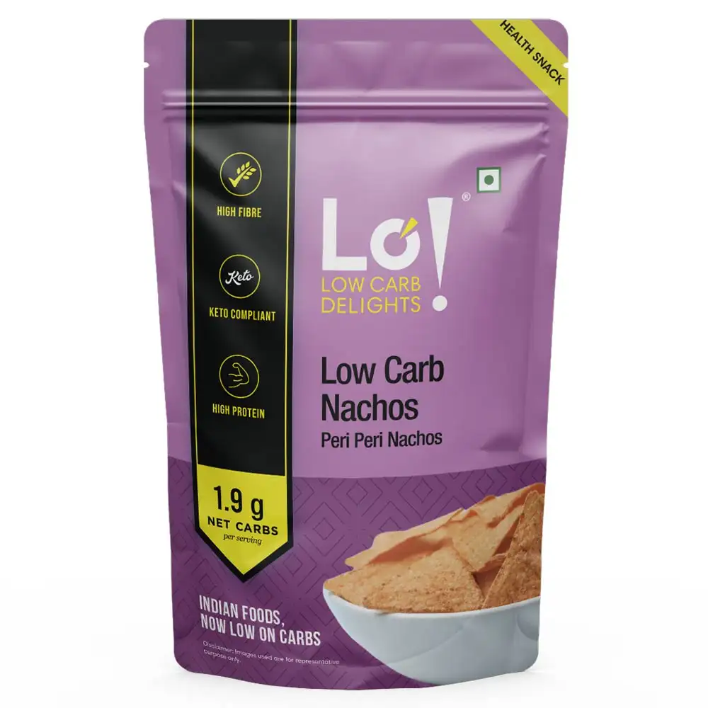 Lo! Foods Low Card Nachos,  Peri Peri Nachos  200 g