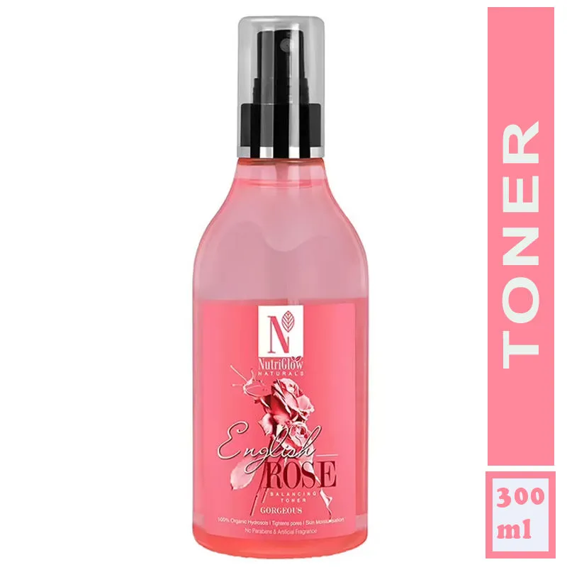 NutriGlow NATURAL'S English Rose Balancing Toner For Deep Hydration