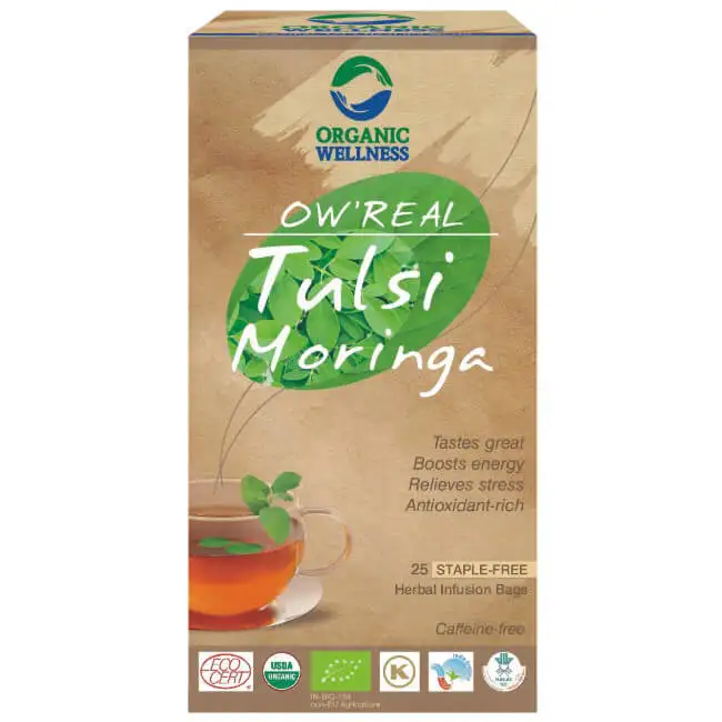 Organic Wellness OW'Real Tulsi Moringa,  Unflavoured  25 Tea Bag(s)