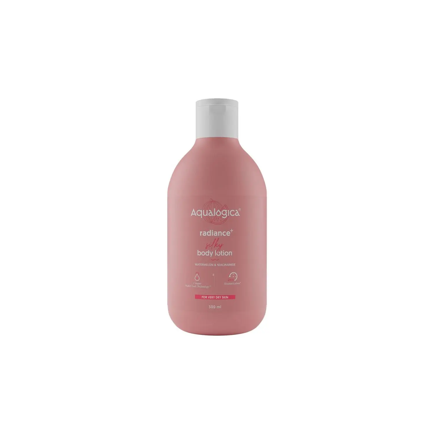 Aqualogica Radiance+ Silky Body Lotion with Watermelon & Niacinamide 300ml