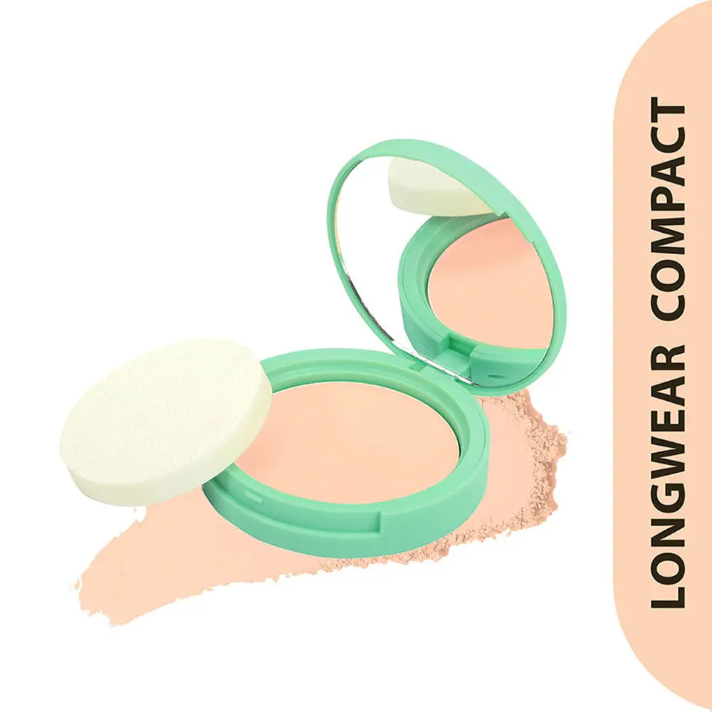 SUGAR POP Longwear Compact - 05 Nude - SUGAR POP Longwear Compact Infused with Vitamin E & Castor Oil, UV Protection, Pore Minimising, Shine-Free, Matte, Long Lasting Finish, Ultra Lightweight on Skin l Face Compact for Women