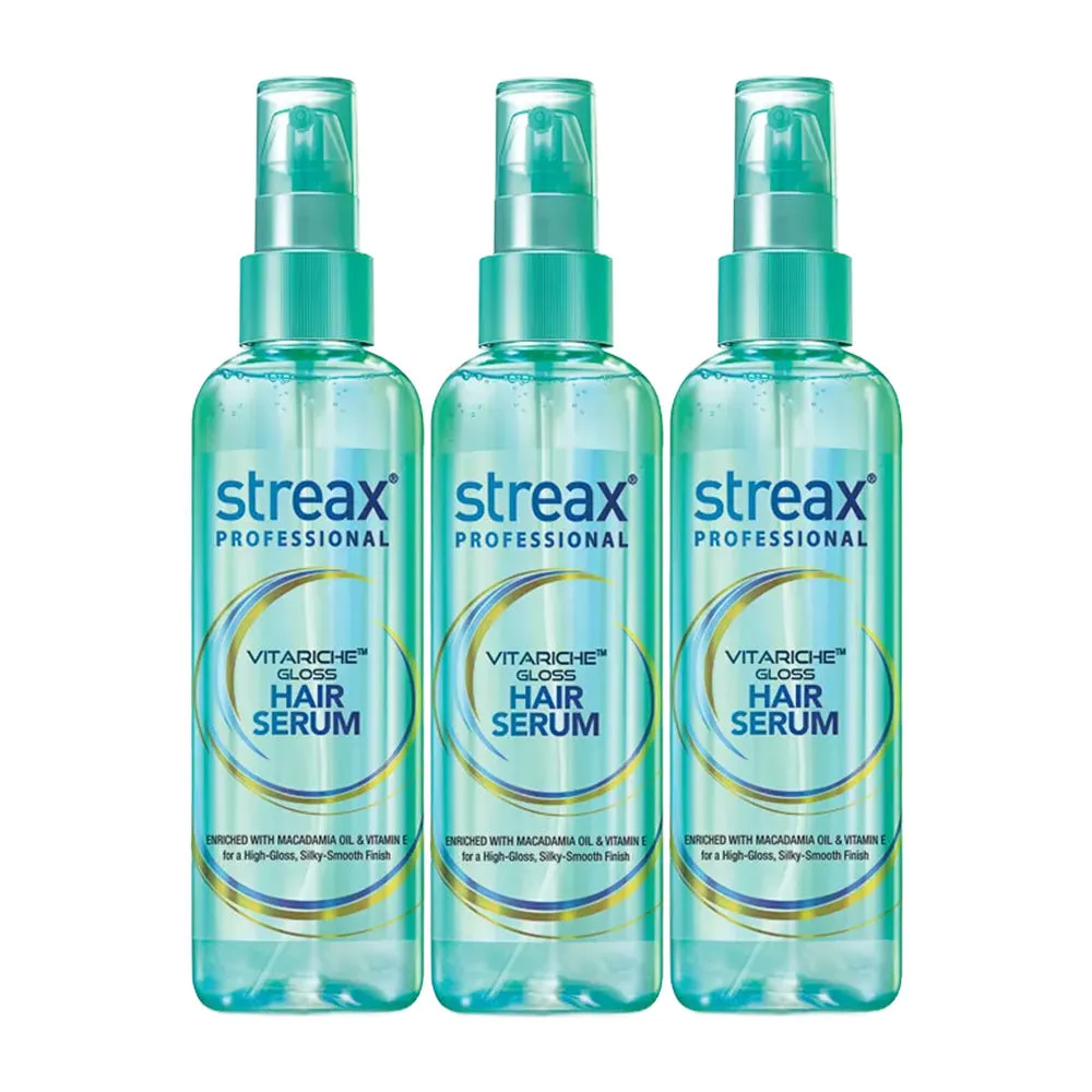 Streax Professional Vitariche Gloss Hair Serum (Pack Of 3)