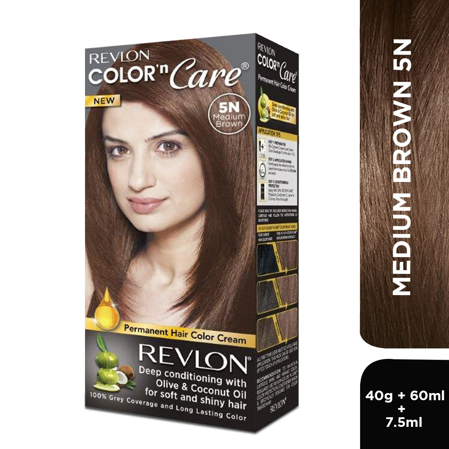 Revlon Color N Care Permanent Hair Color Cream - Medium Brown 5N