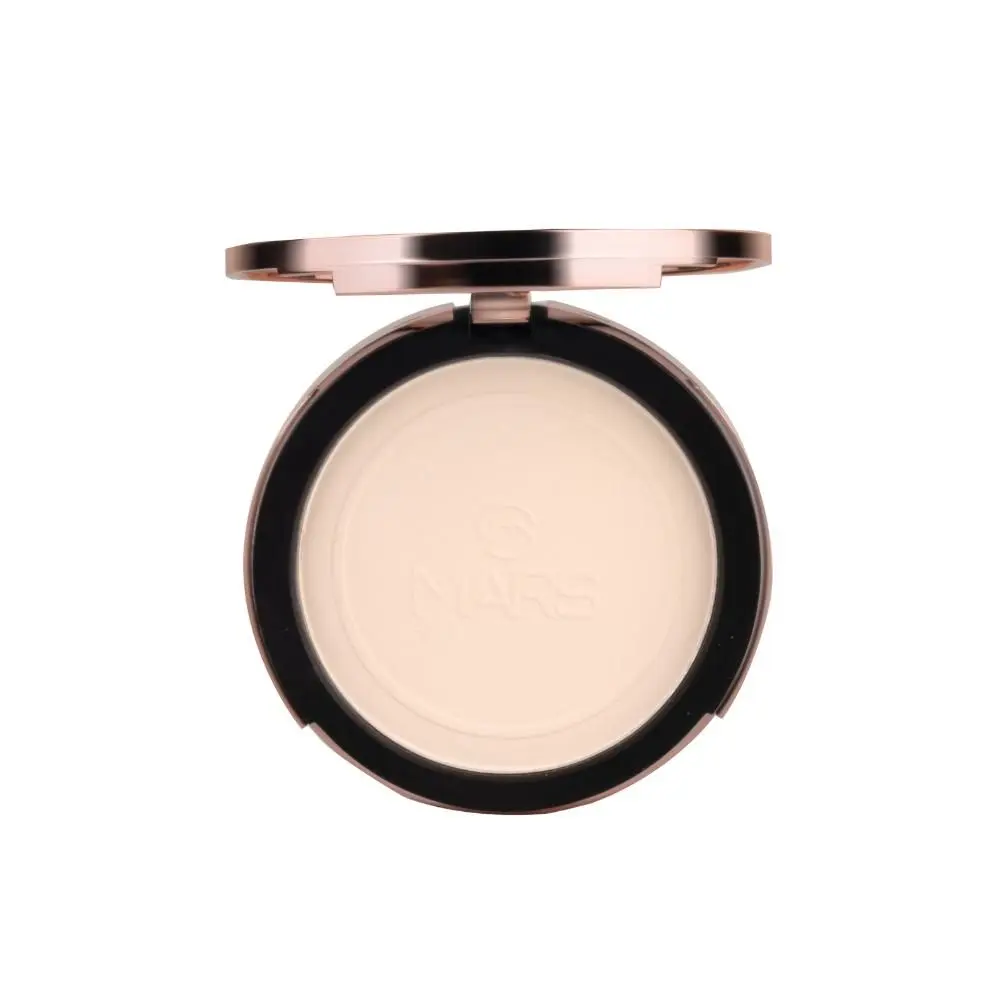 MARS Matte On Compact Powder with Puff Applicator - Absorbs Oil, Conceals and Blur Pores - 01 Light | 8g