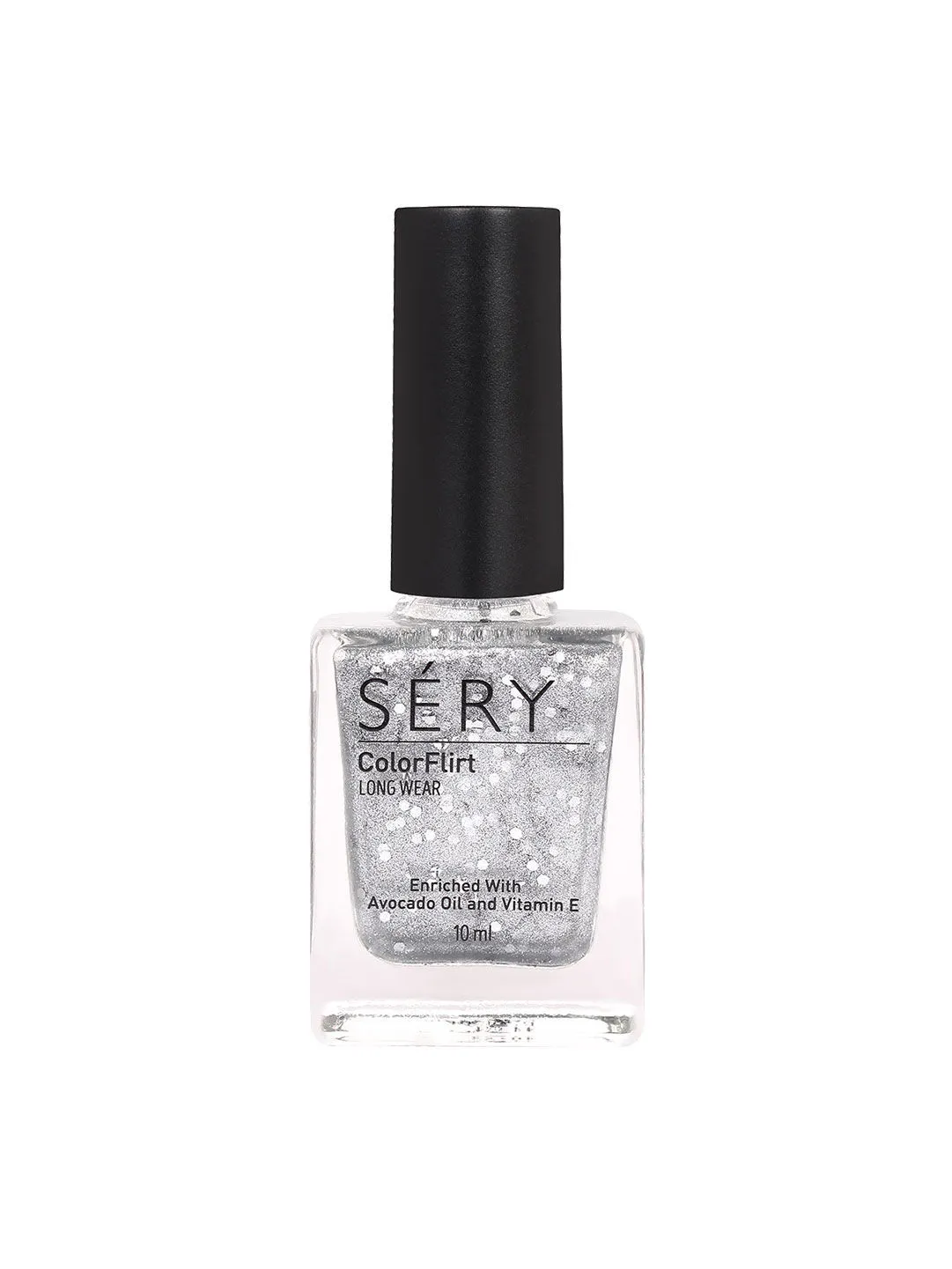 SERY Color Flirt Nail Enamel Silver Shine