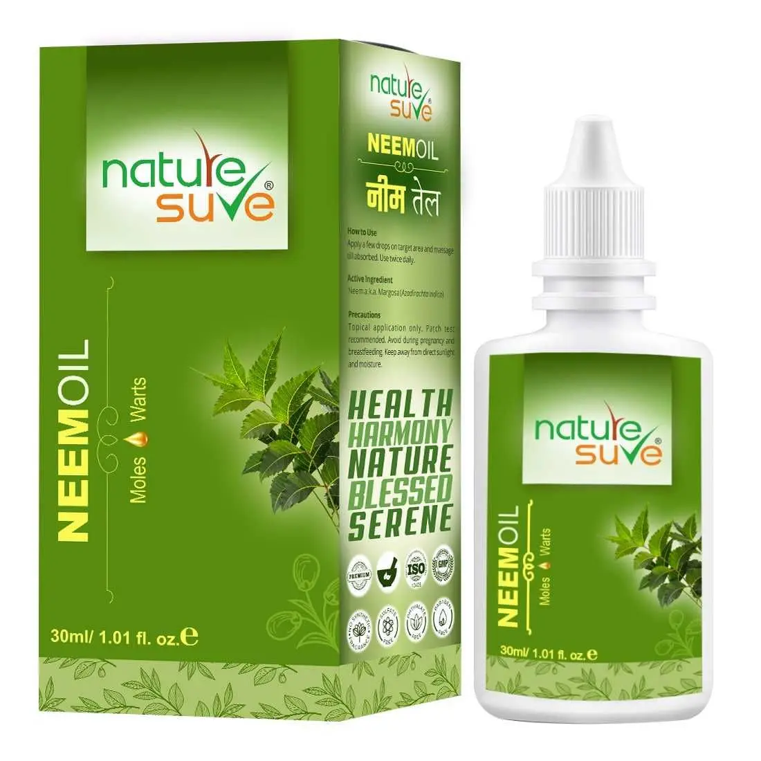 Nature Sure Neem Oil for Moles & Warts in Men & Women - 1 Pack (30ml)