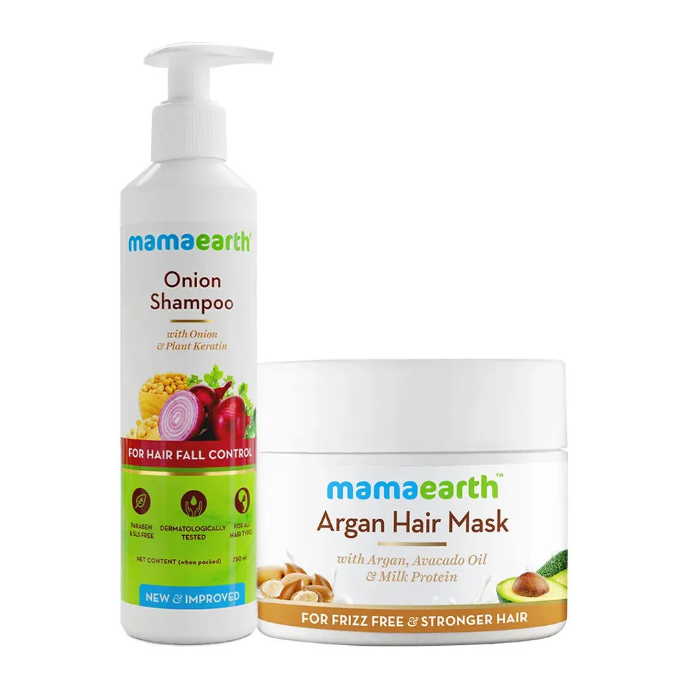 Mamaearth Onion Shampoo + Hair Mask