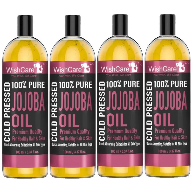 Wishcare Pure Cold Pressed Natural Unrefined Jojoba Oil (Pack Of 4)