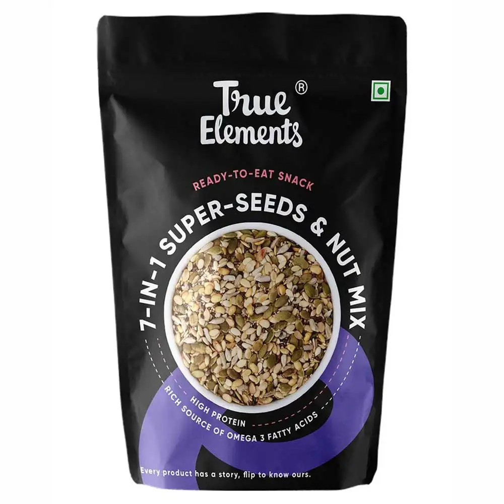 True Elements 7 In 1 Super Seed & Nut Mix,  Natural  0.125 kg