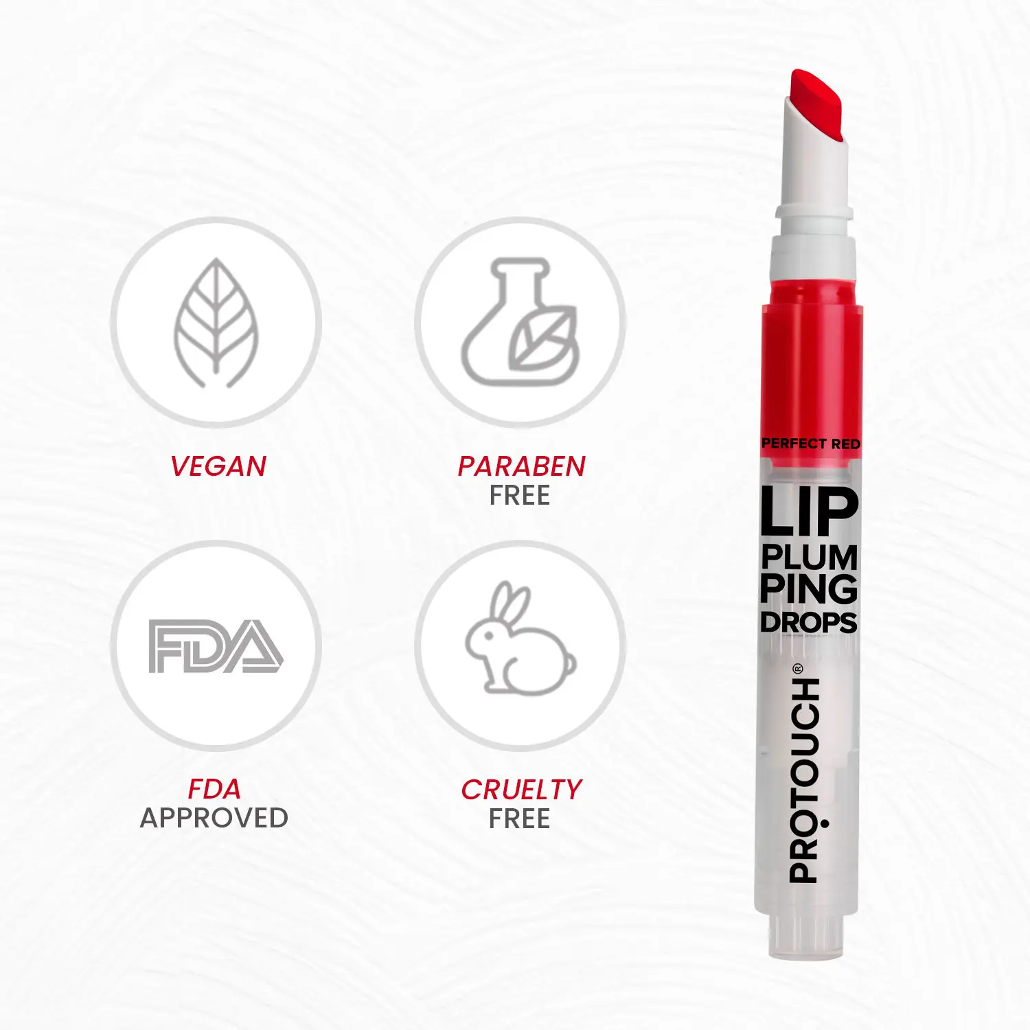 Protouch Lip Plumping Drops Perfect Red