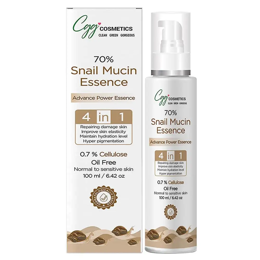 CGG Cosmetics 70% Snail Mucin Essence,  100 ml  Normal to Sensitive Skin