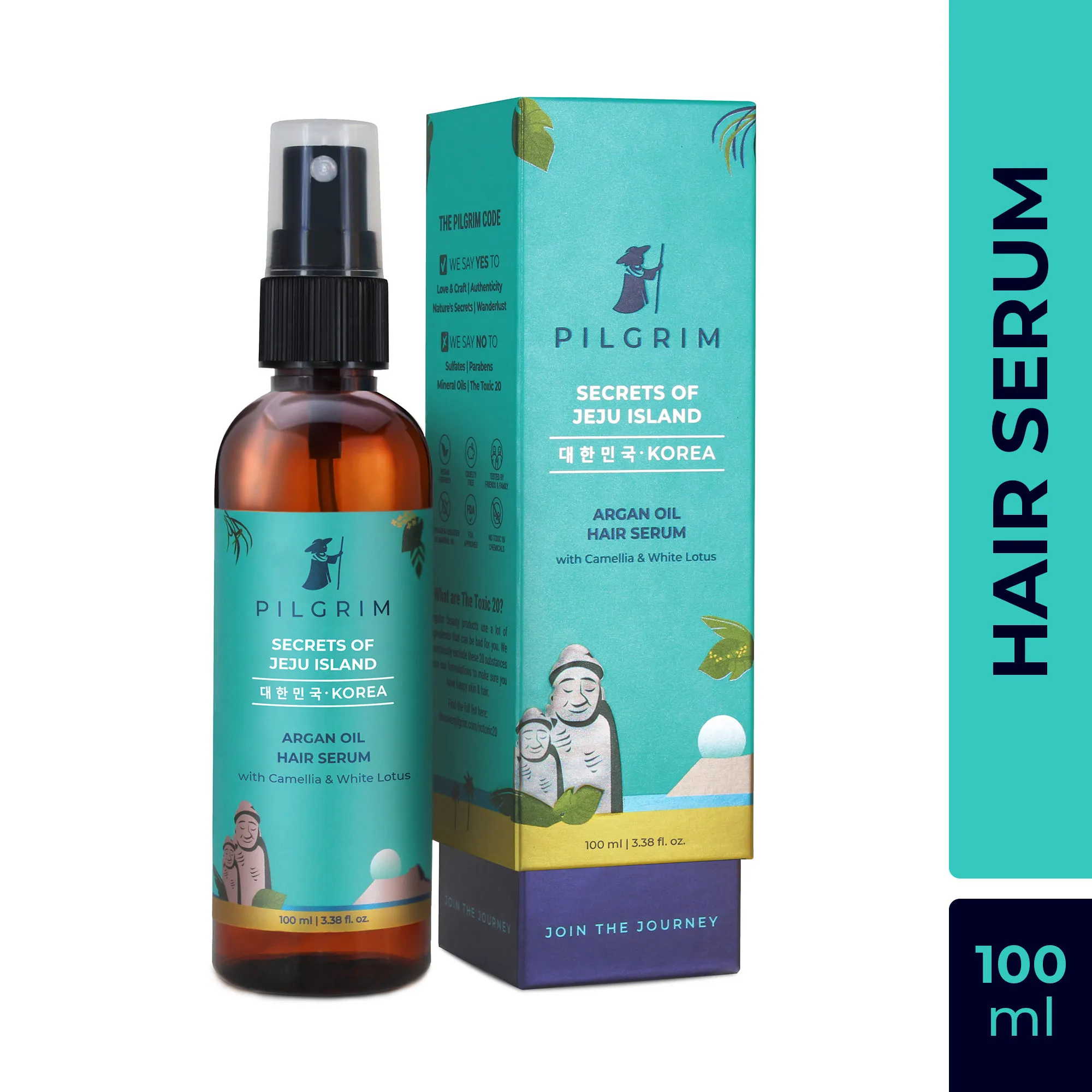 Pilgrim Argan Oil Hair Serum with Camellia & White Lotus