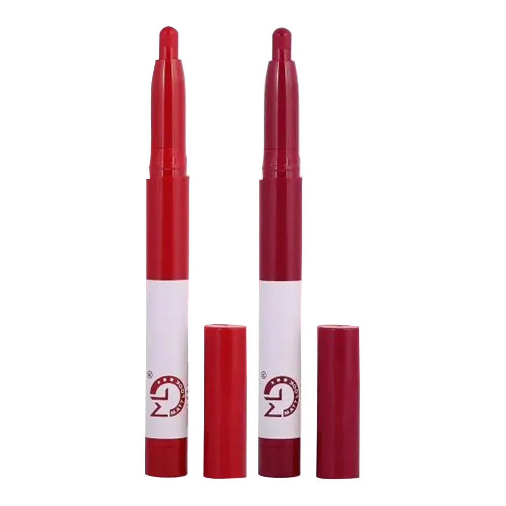 Matt look Stain Lip Crayon Matte Non-Transfer Lipstick Combo - 12