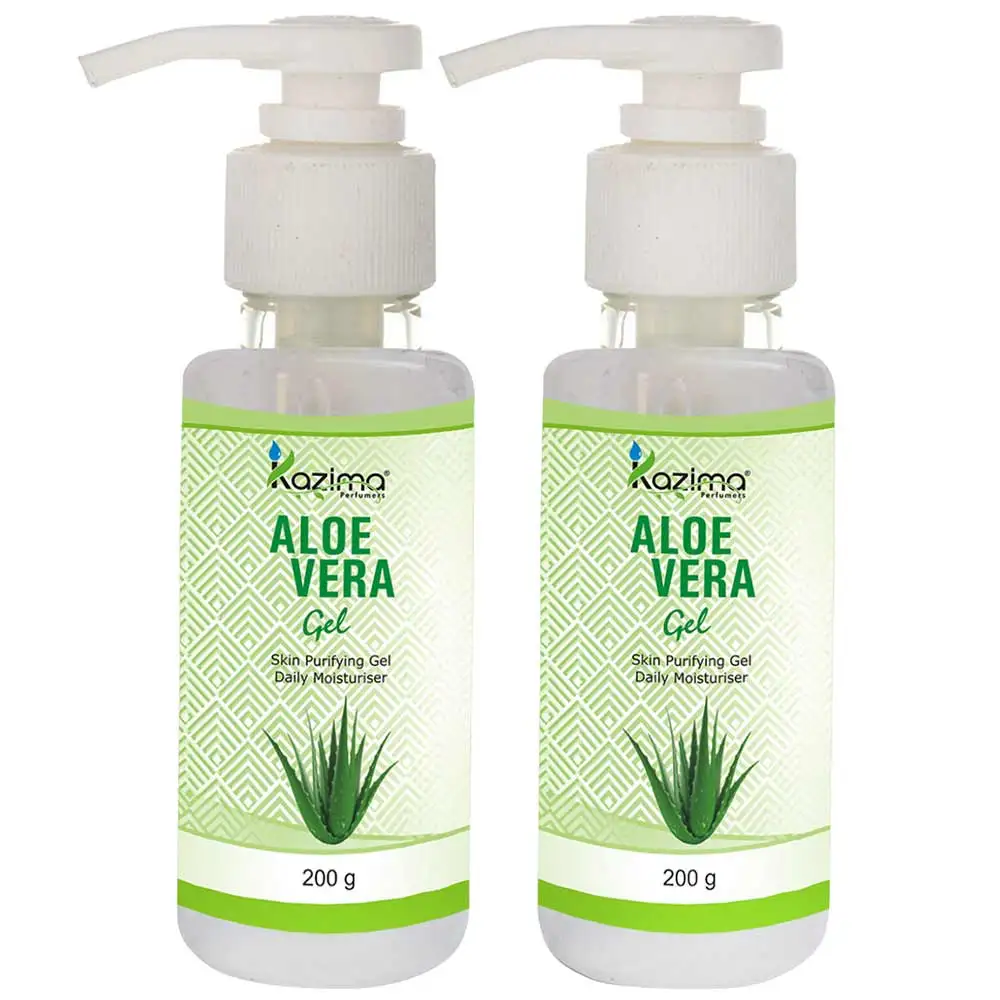 Kazima Aloe Vera Gel,  200 g  All Skin Type (Pack of 2)