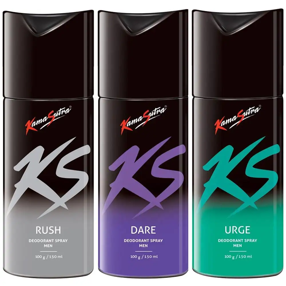 Kamasutra Urge Rush Dare Deodorant Combo,  150 ml  for Men