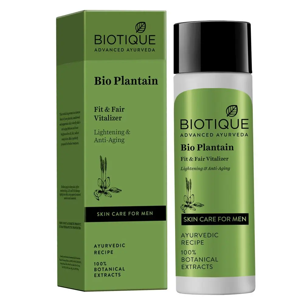 Biotique Bio Plantain Fit & Fair Vitalizer For Man (120 ml)