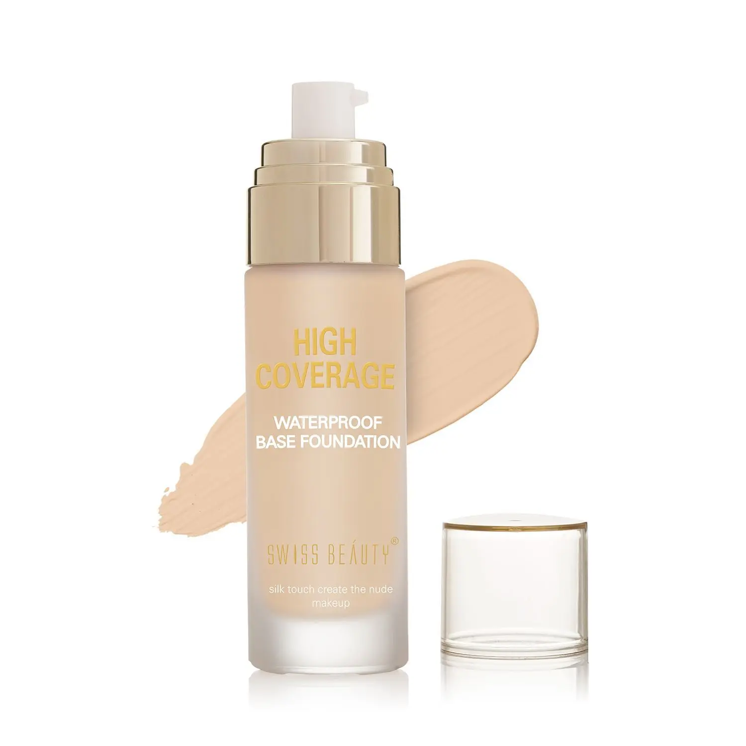 Swiss Beauty High Coverage Waterproof Base Foundation - Natural-Beige (55 g)