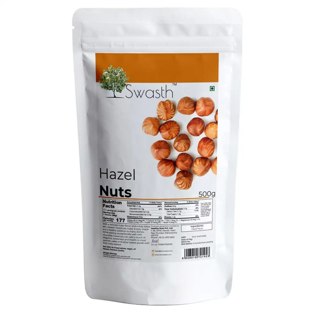 Swasth Hazel Nuts,  Unflavoured  0.5 kg