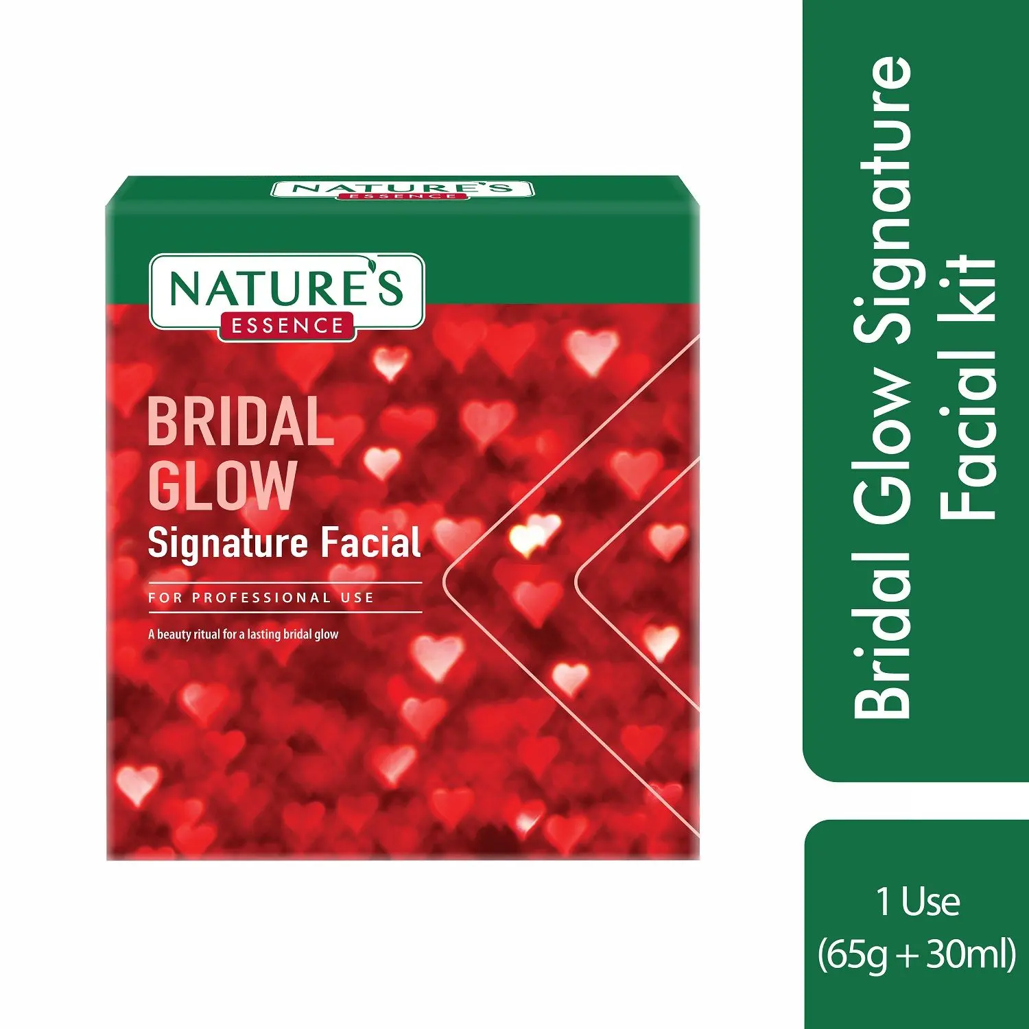 Nature's Essence Bridal Glow Signature Facial Kit | A beauty ritual for a lasting bridal glow | Single Use, 65g +30ml