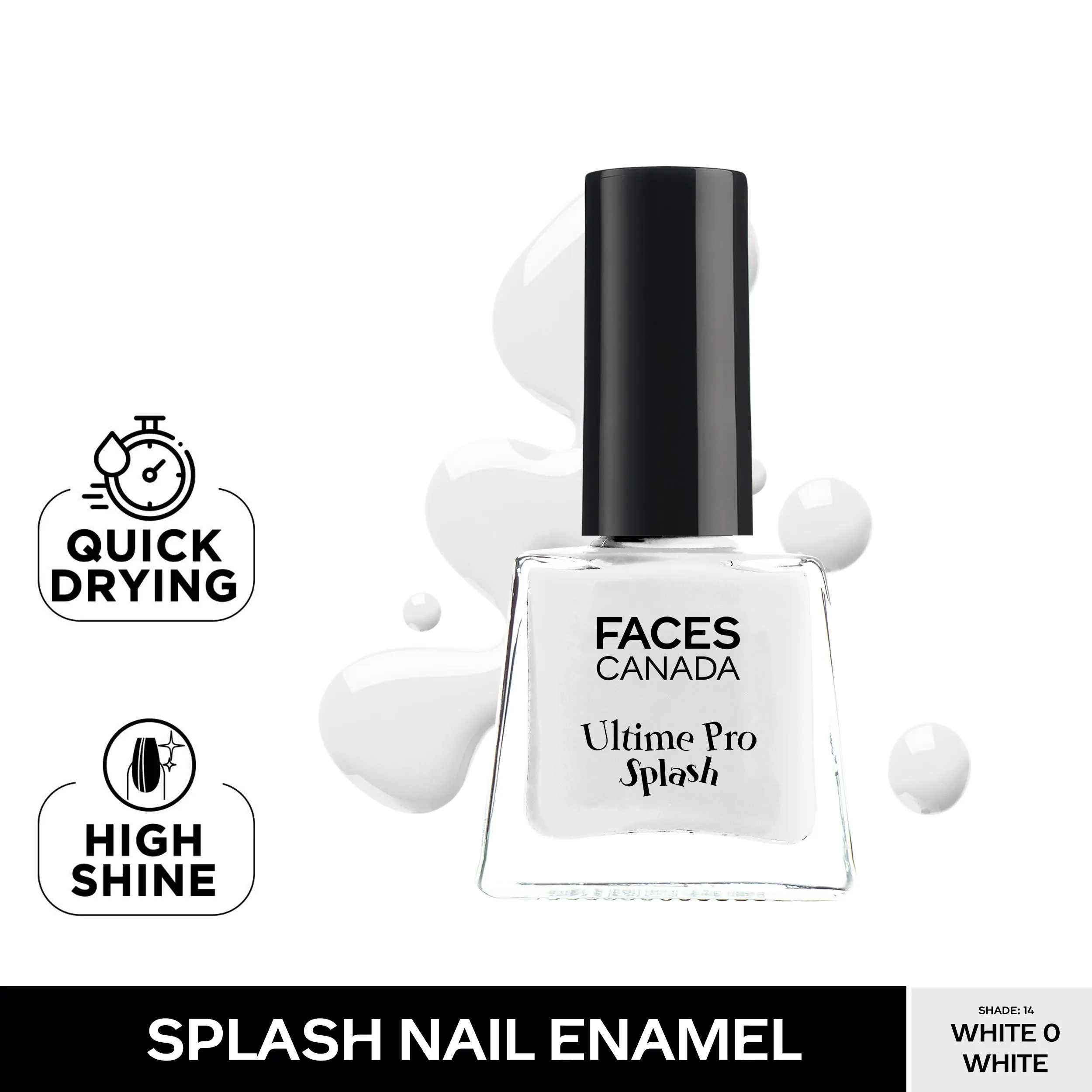 Faces Canada Ultime Pro Splash Nail Enamel - White O White 14