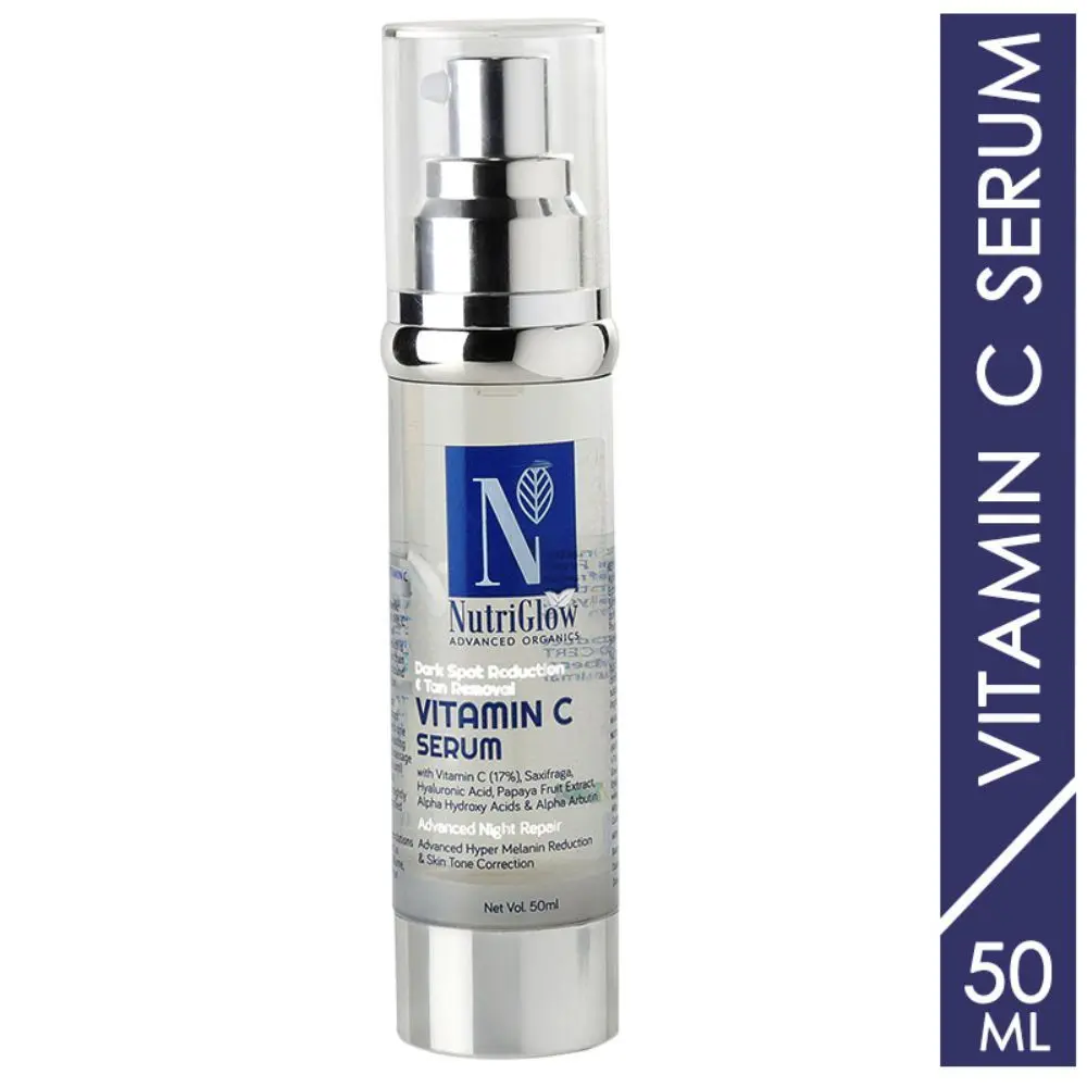 NutriGlow Advanced Organics Vitamin C Serum For Advanced Night Repair, 50ml