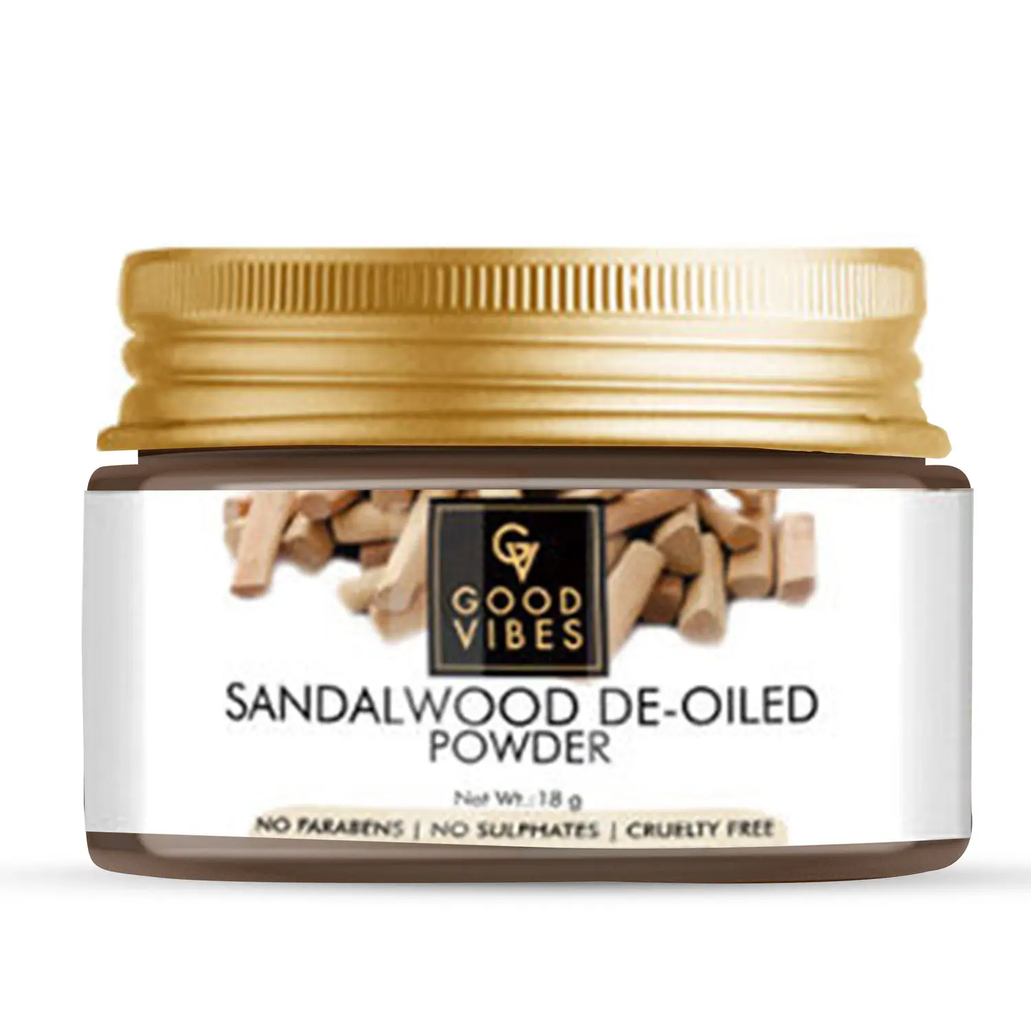 Good Vibes Powder - Sandalwood De Oiled Wood (18 gm)