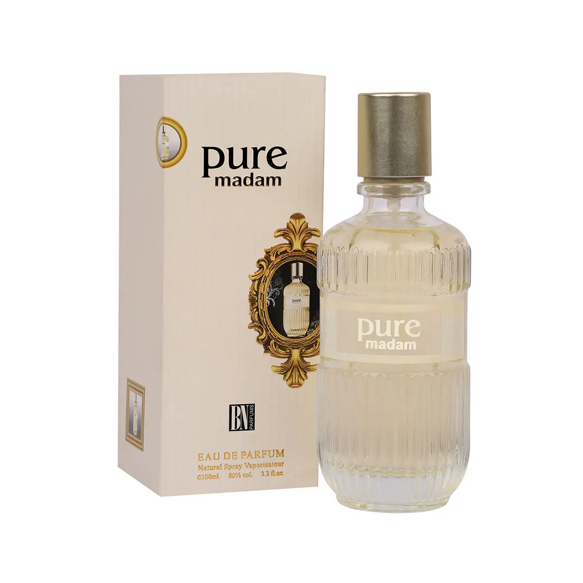 BN PARFUMS Pure Madam Eau De Perfume for Women, Fabric Spray Perfume, Long Lasting Fragrance 100 ml