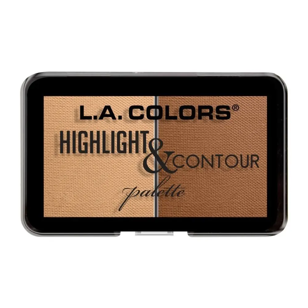 L.A Colors Highlight & Contour Palette - Light to Medium (7 gm)