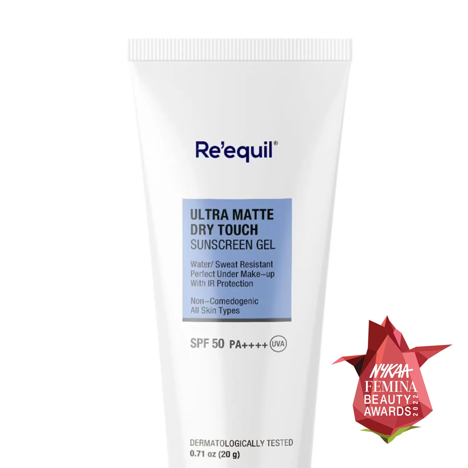 Re'equil Ultra Matte Dry Touch Sunscreen Gel Spf 50