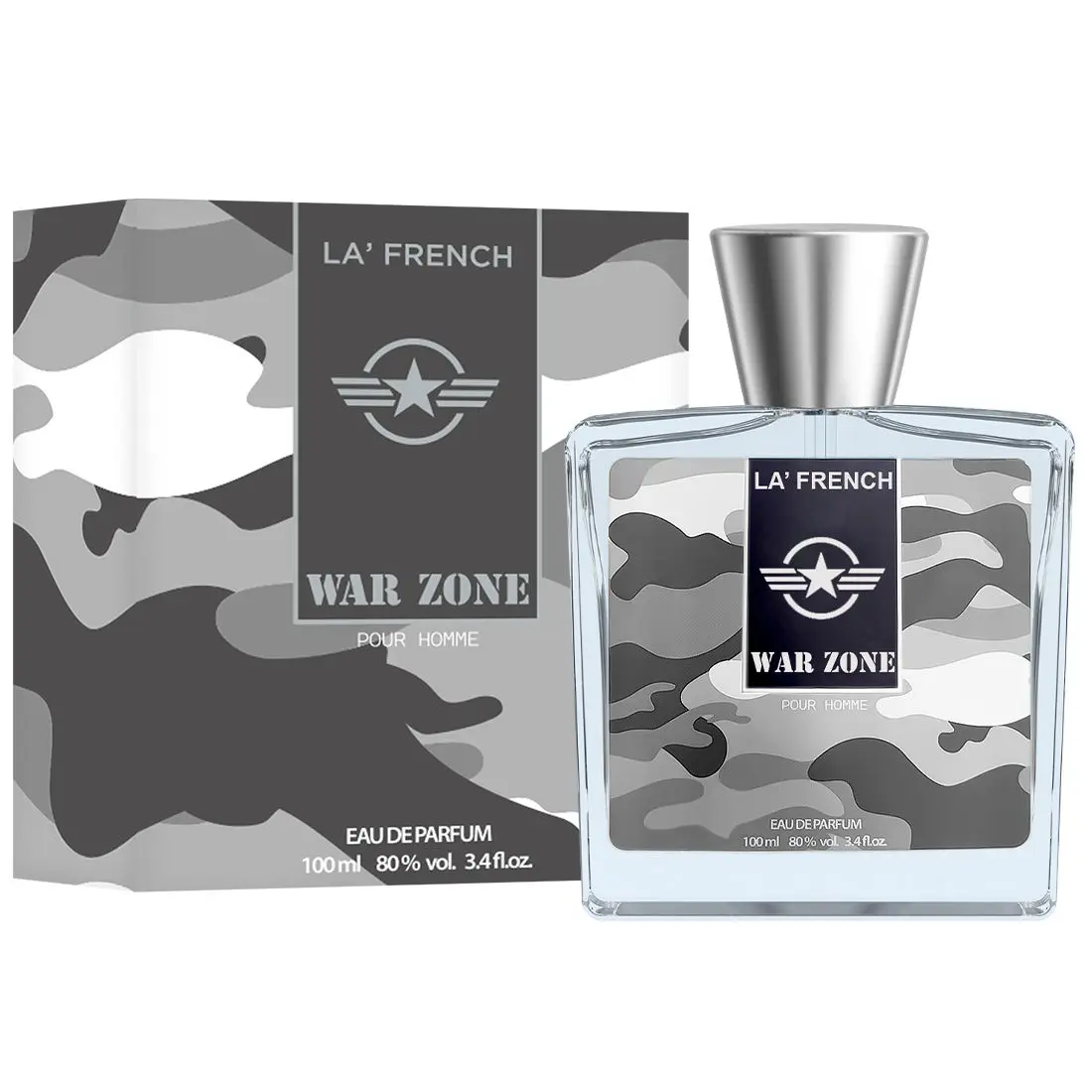 LA' French War Zone Pour Homme Eau De Parfum For Men (100ml)