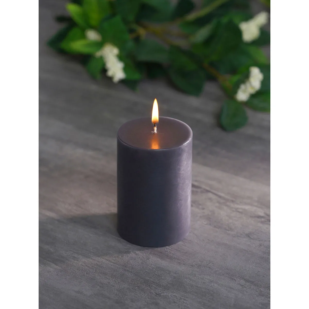 Pure Home + Living Charcoal Divine Pillar Candle Large (Set of 2)