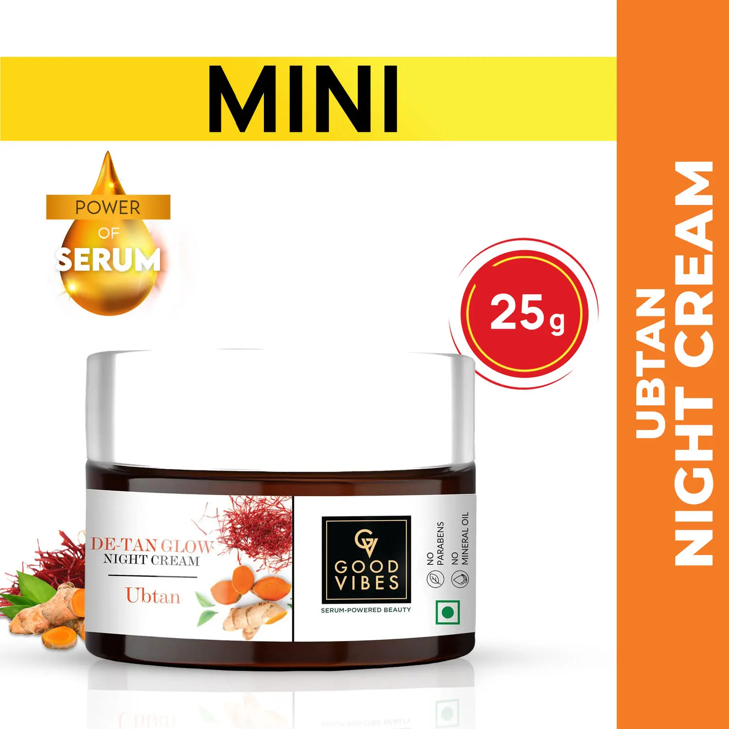 Good Vibes De-Tan Glow Ubtan Night Cream (25g)