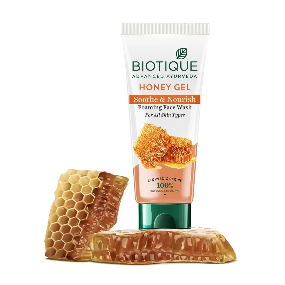 Biotique Honey Gel Soothe & Nourish Foaming Face Wash 50Ml