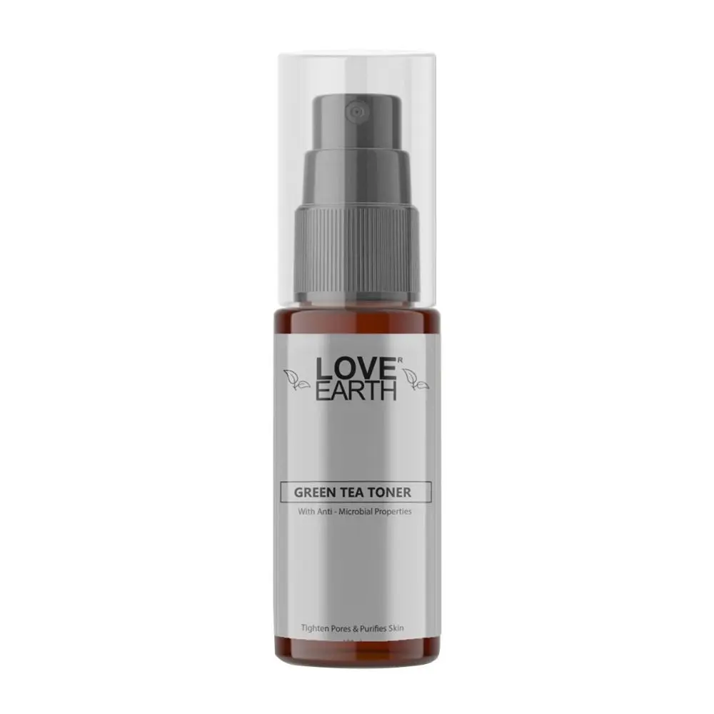 Love Earth Green Tea Toner With Richness Of Green Tea And Essential Oil For Hydrating, Nourishing And Moisturised Skin, Suitable For All Skin Types 100ML