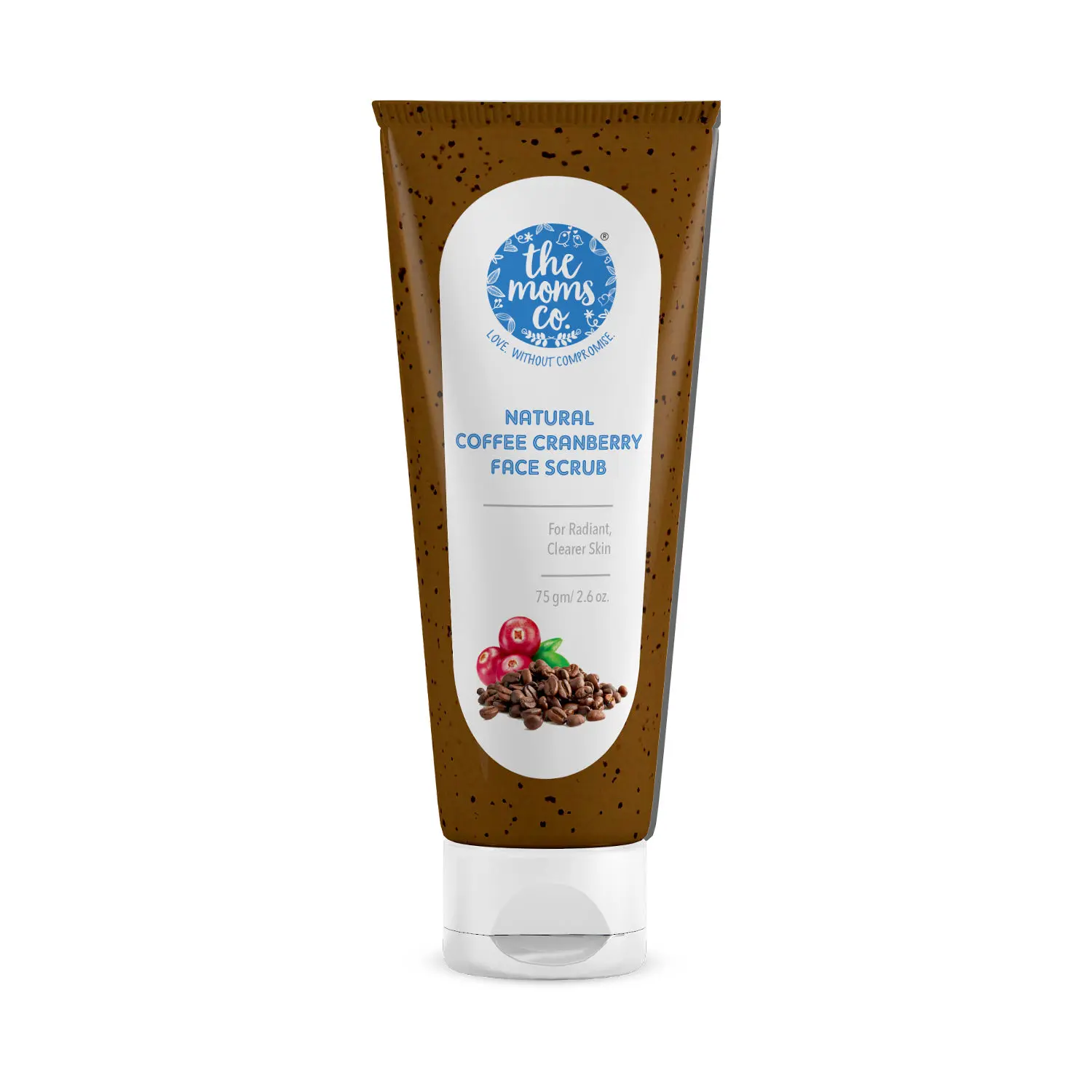 The Moms Co. Natural Cranberry Coffee Face Scrub (75 g)