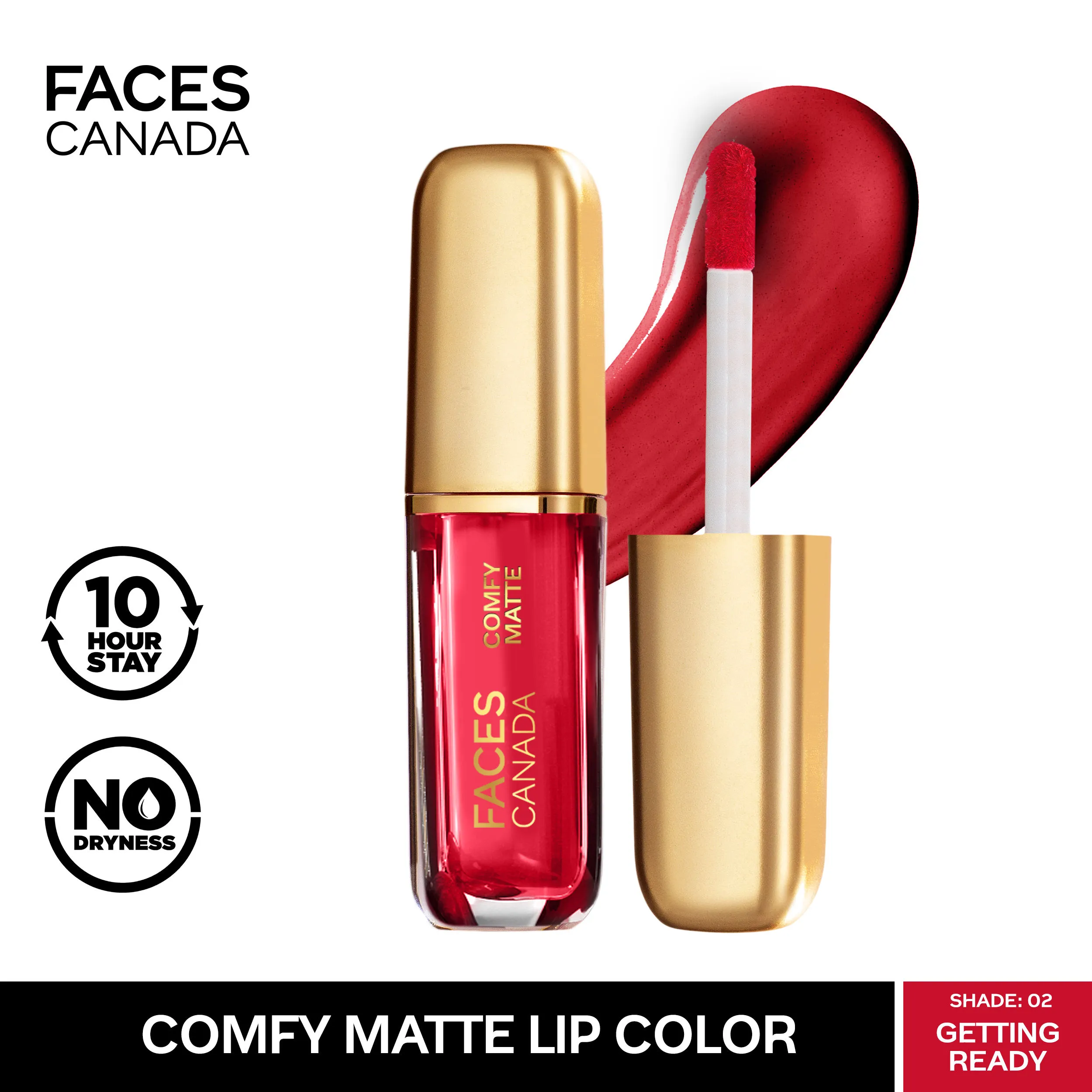 Faces Canada Comfy Matte Mini Lip Color Getting Ready 02