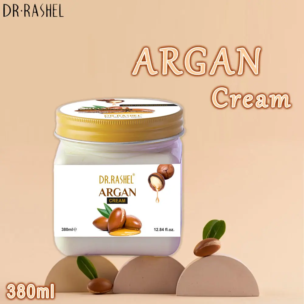 Dr.Rashel Deep Nourishment Argan Face And Body Cream For All Skin Type (380 ml)