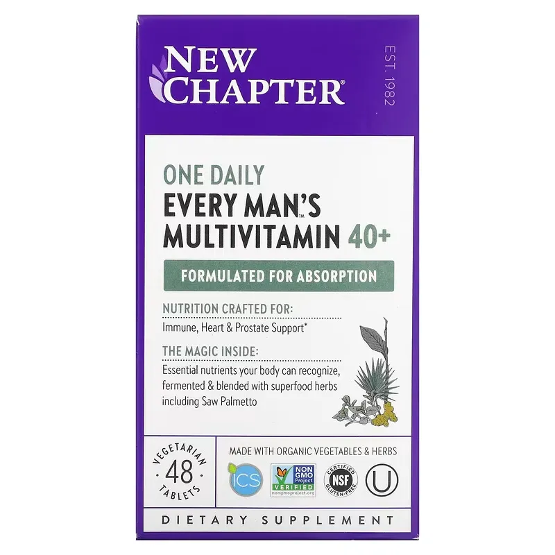 Every Man's One Daily 40+ Multivitamin, 48 Vegetarian Tablets