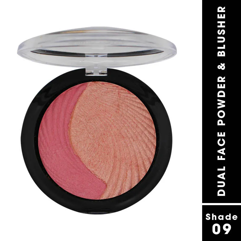 FASHION COLOUR Dual Face Powder & Blusher - 09