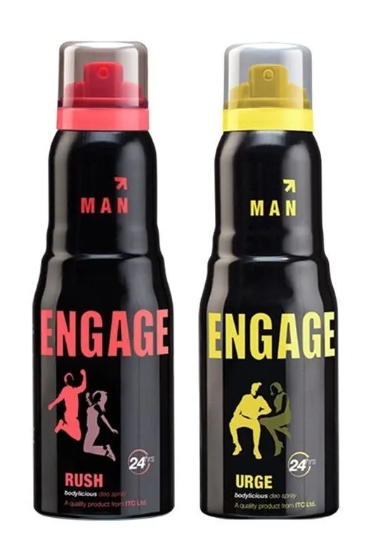 Engage Men Deodorants Pack of 2 - Rush & Urge